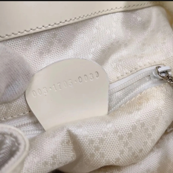 Gucci White Backpack with Bamboo Accent - Picture 8 of 8